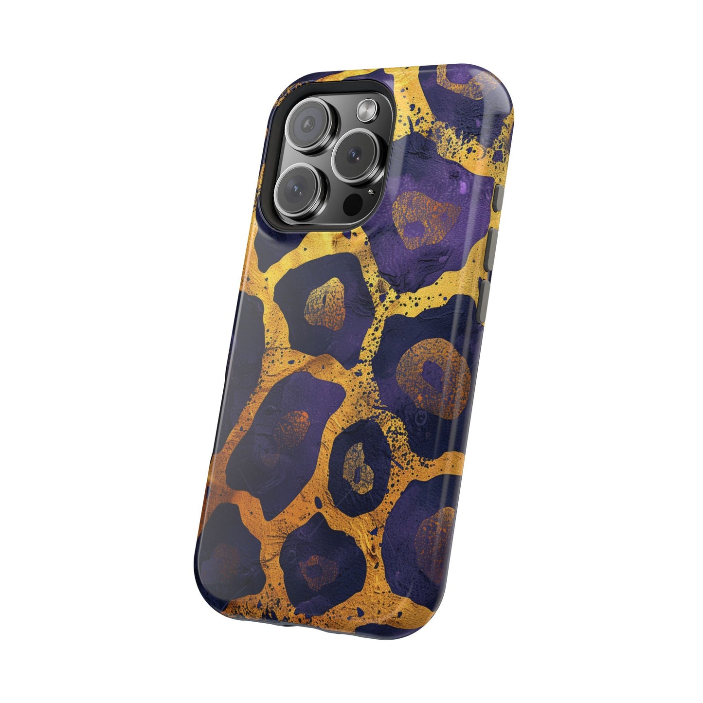 Regal Amethyst Leopard iPhone Case