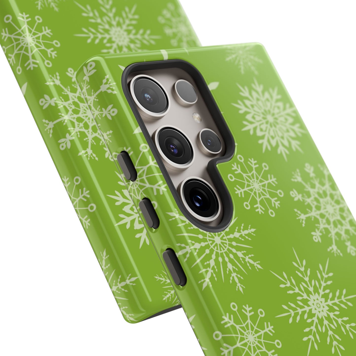 Green Snowflake Pattern – Samsung Galaxy Series Case