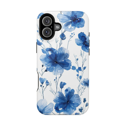 Ethereal Blue Blossoms iPhone Case