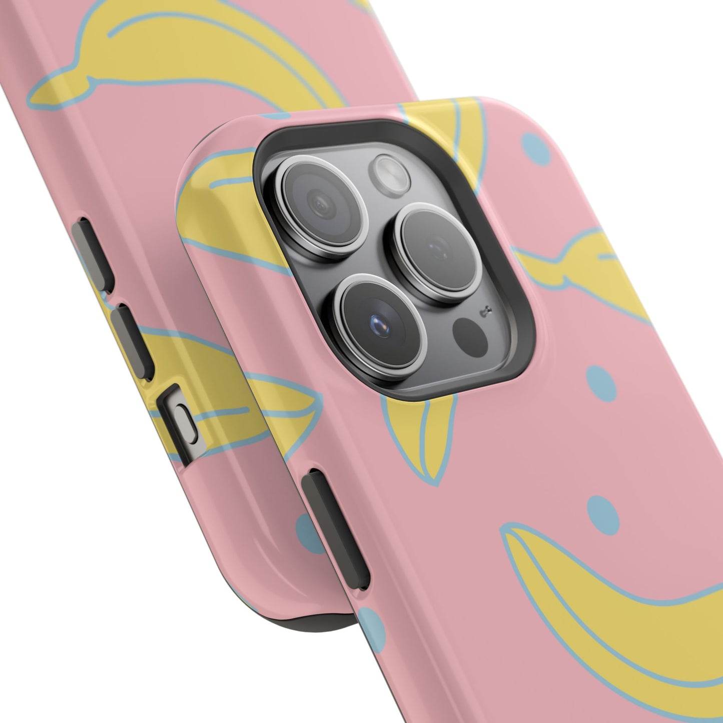 Pink Banana Pop MagSafe iPhone Case – Cute Pastel Design with Fun Retro Vibe