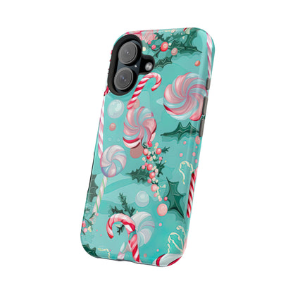 Candy Cane & Peppermint Holiday Delight – MagSafe iPhone Series Case