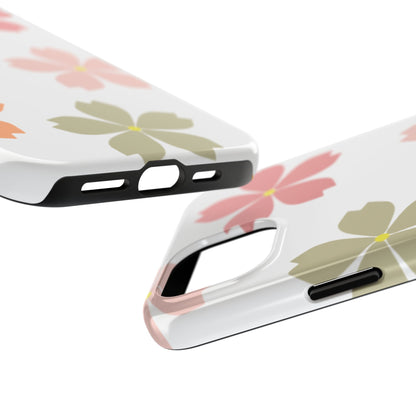 Pastel Sakura Blossom Tough iPhone Case – Durable Design with Soft Matte Finish