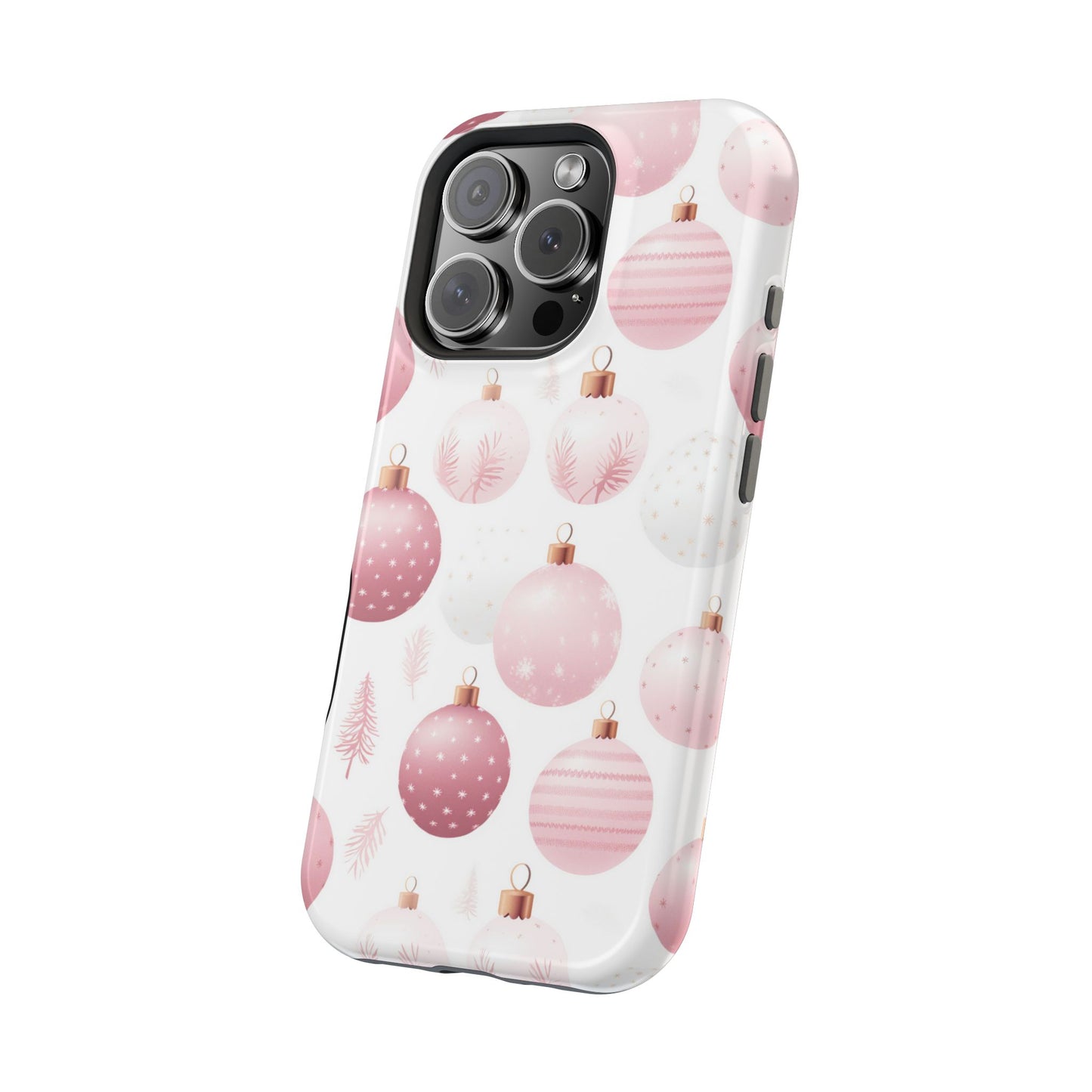 MagSafe iPhone Case: Merry in Pink – Christmas Balls