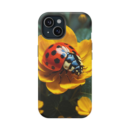 Yellow Blossoms with Bug Accent - MagSafe iPhone Case