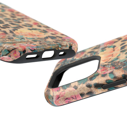 Rustic Floral Leopard - MagSafe iPhone Series Case