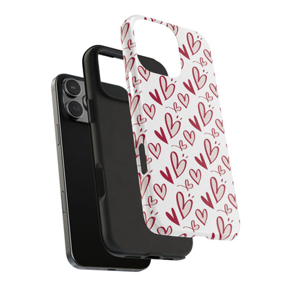 Love Scribbles iPhone Case