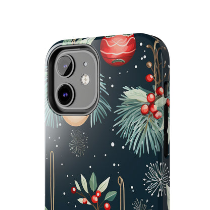 Elegant Christmas Ornaments and Pine - iPhone Series Case