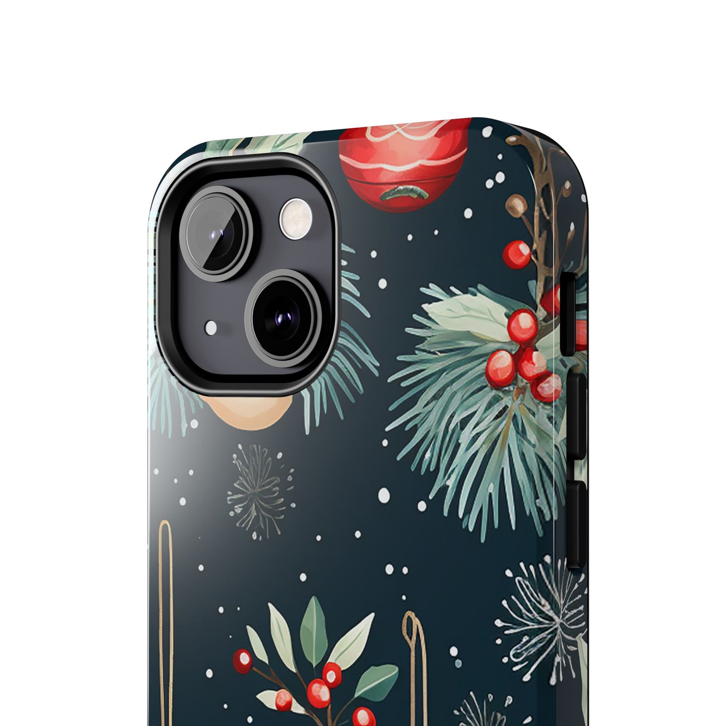 Elegant Christmas Ornaments and Pine - iPhone Series Case