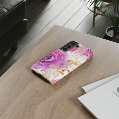 Radiant Purple & Gold Floral - Samsung Galaxy Series Case