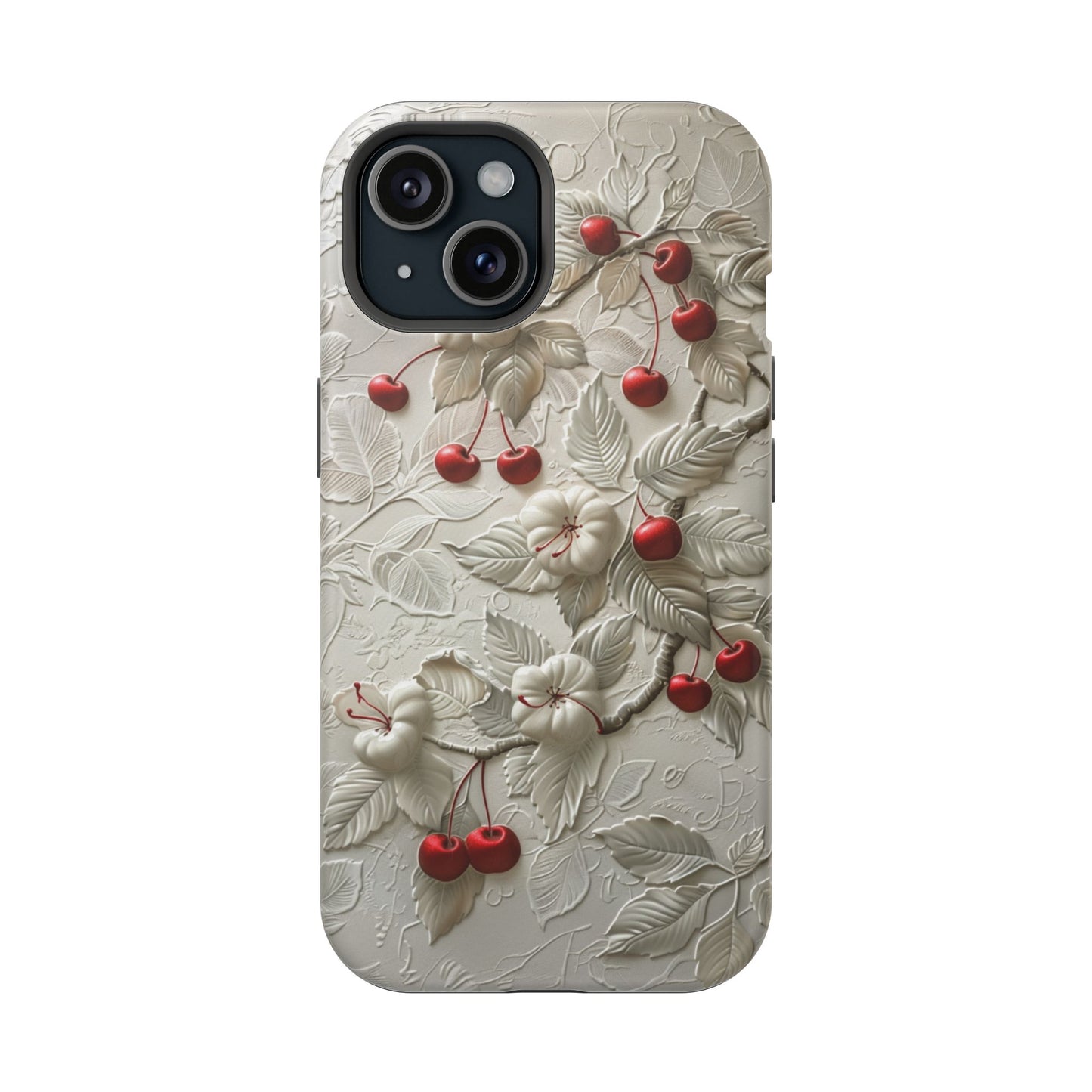 Unleash Your Inner Goddess With Our Athenian Elegance Cherry Marble Phone Case | A Blend of Classic Art and Modern Tech | Cute Cherries | Stone