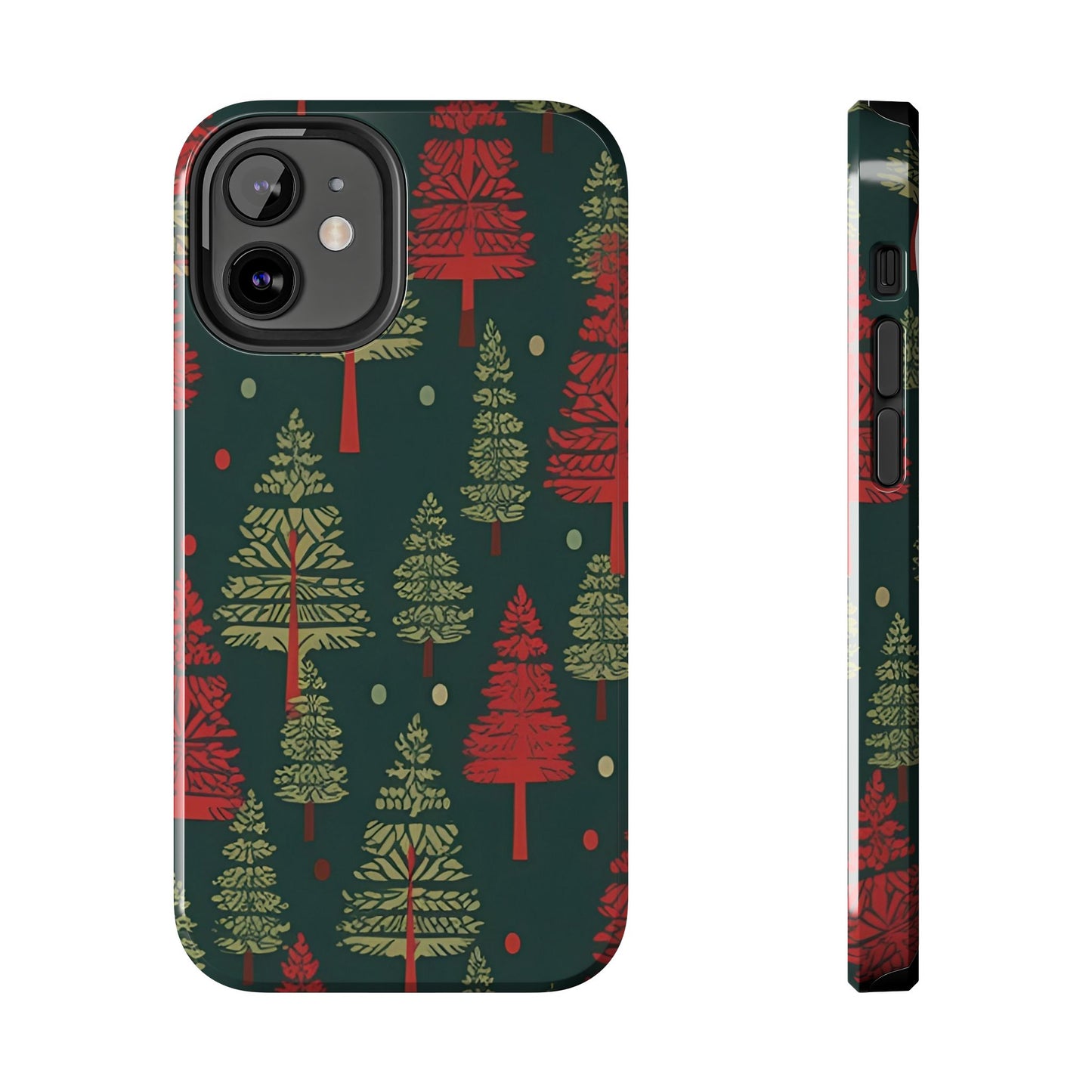 Retro Christmas Trees Pattern - iPhone Series Case