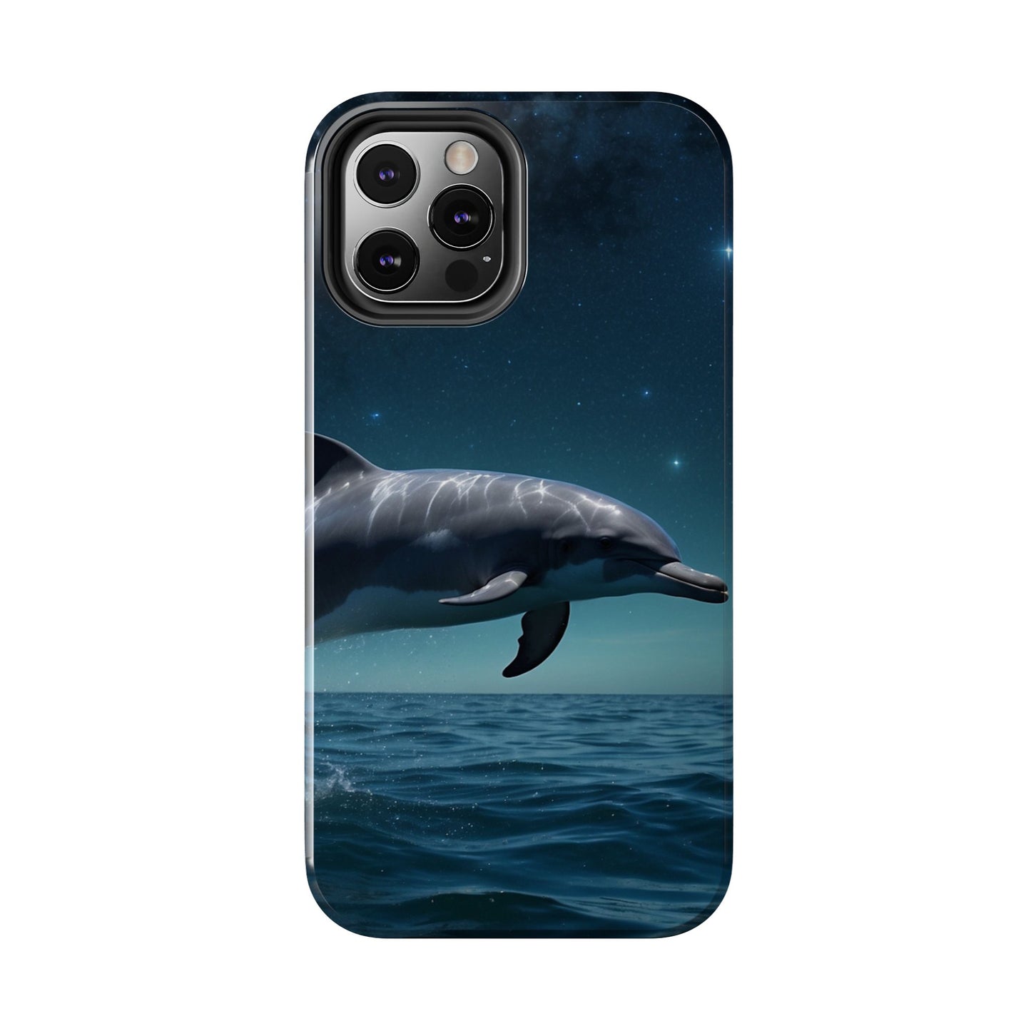 Midnight Ocean Dolphin - iPhone Case