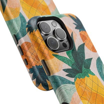 Tropical Pineapple MagSafe iPhone Case – Vibrant Fruit Design, Tough Dual-Layer Protection