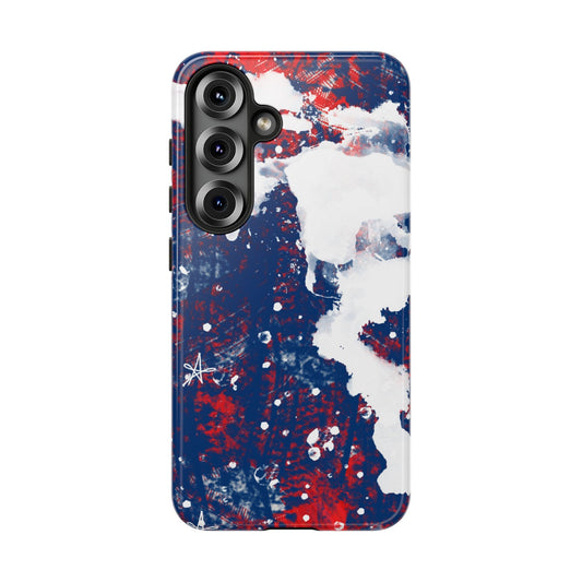 Abstract American Flag Art – Samsung Galaxy Case - BOGO Cases
