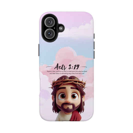 Acts 3:19 Cute Jesus Sky Art - iPhone Series Case - BOGO Cases