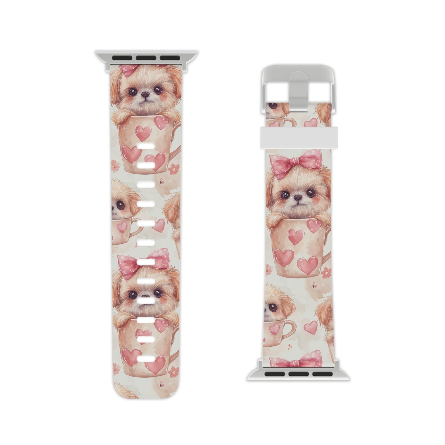 Adorable Puppy in Teacup Apple Watch Band - BOGO Cases