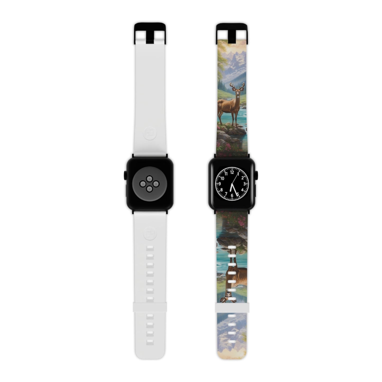 Alpine Serenity Stag in Mountain Bliss Apple Watch Band - BOGO Cases