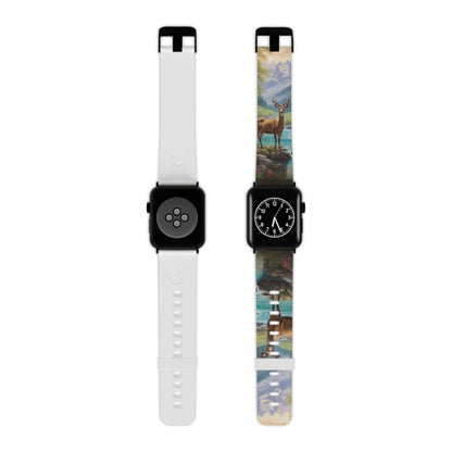 Alpine Serenity Stag in Mountain Bliss Apple Watch Band - BOGO Cases
