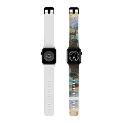Alpine Serenity Stag in Mountain Bliss Apple Watch Band - BOGO Cases
