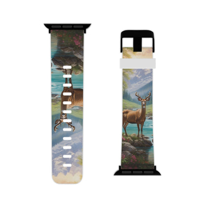 Alpine Serenity Stag in Mountain Bliss Apple Watch Band - BOGO Cases