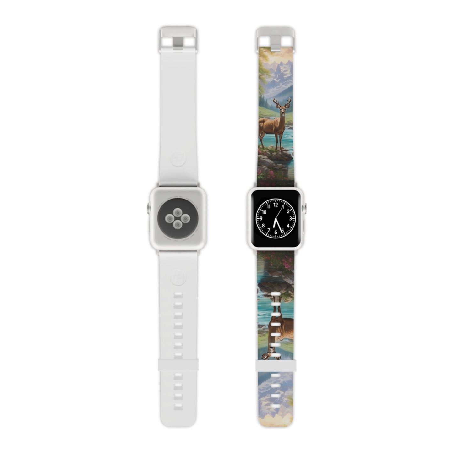 Alpine Serenity Stag in Mountain Bliss Apple Watch Band - BOGO Cases