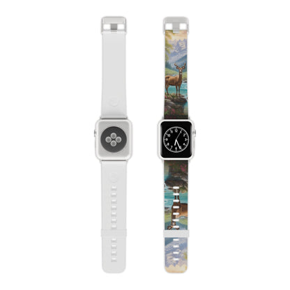 Alpine Serenity Stag in Mountain Bliss Apple Watch Band - BOGO Cases