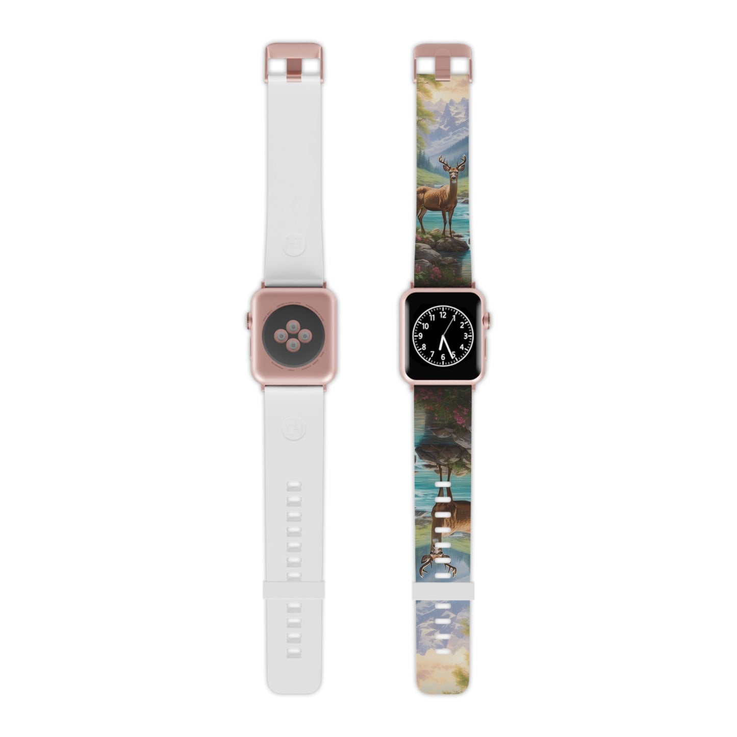 Alpine Serenity Stag in Mountain Bliss Apple Watch Band - BOGO Cases