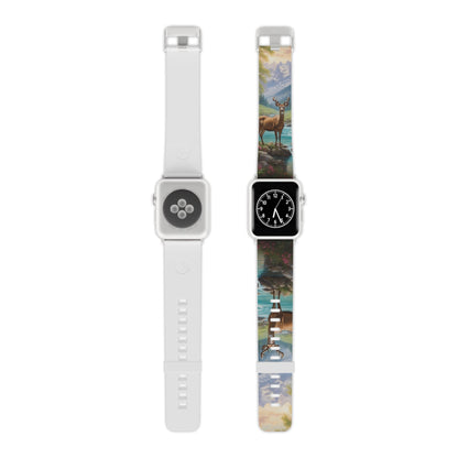 Alpine Serenity Stag in Mountain Bliss Apple Watch Band - BOGO Cases