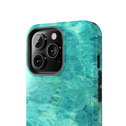 Aqua Blue Water iPhone Case – Relaxing Beach - Inspired Design - BOGO Cases