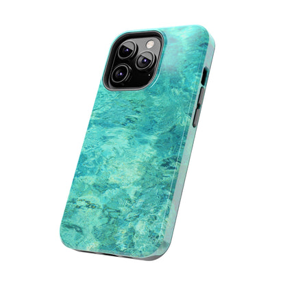 Aqua Blue Water iPhone Case – Relaxing Beach - Inspired Design - BOGO Cases