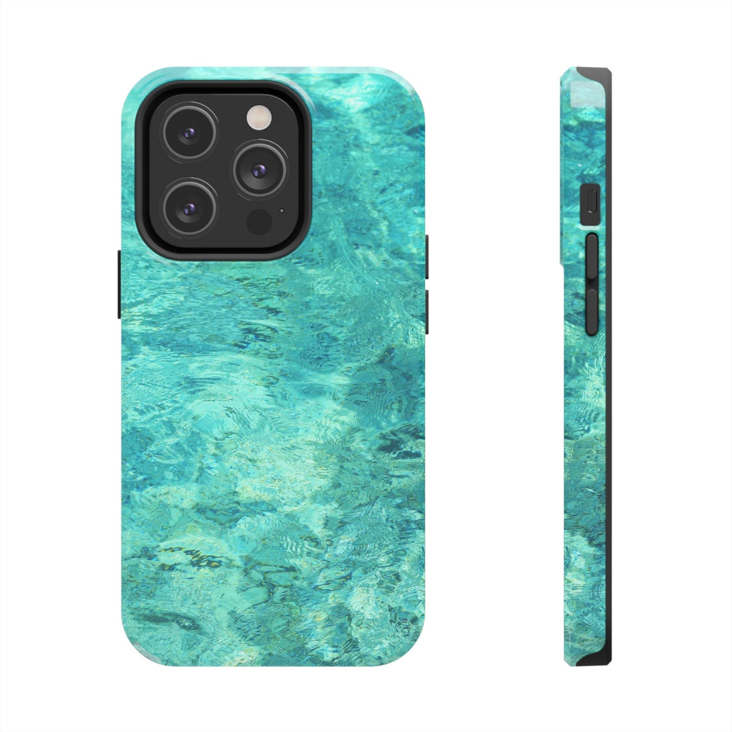 Aqua Blue Water iPhone Case – Relaxing Beach - Inspired Design - BOGO Cases