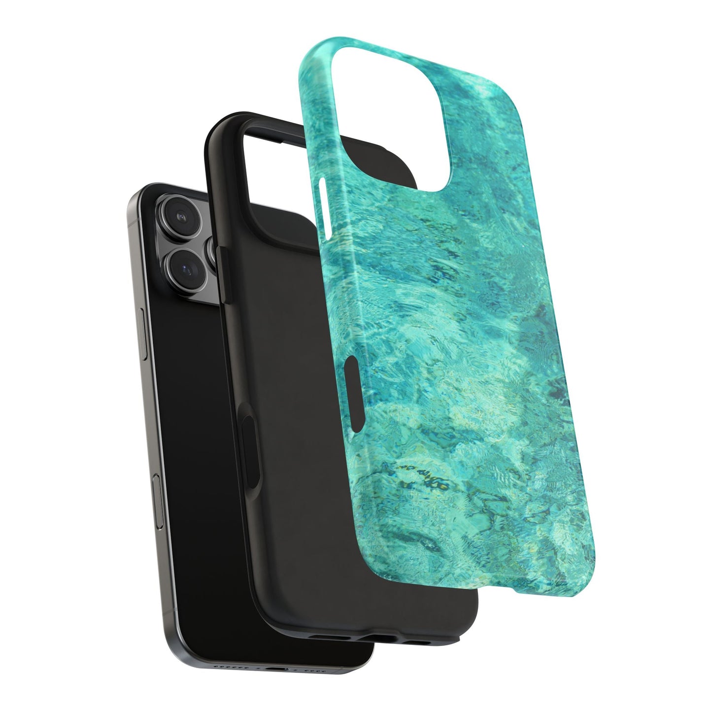 Aqua Blue Water iPhone Case – Relaxing Beach - Inspired Design - BOGO Cases