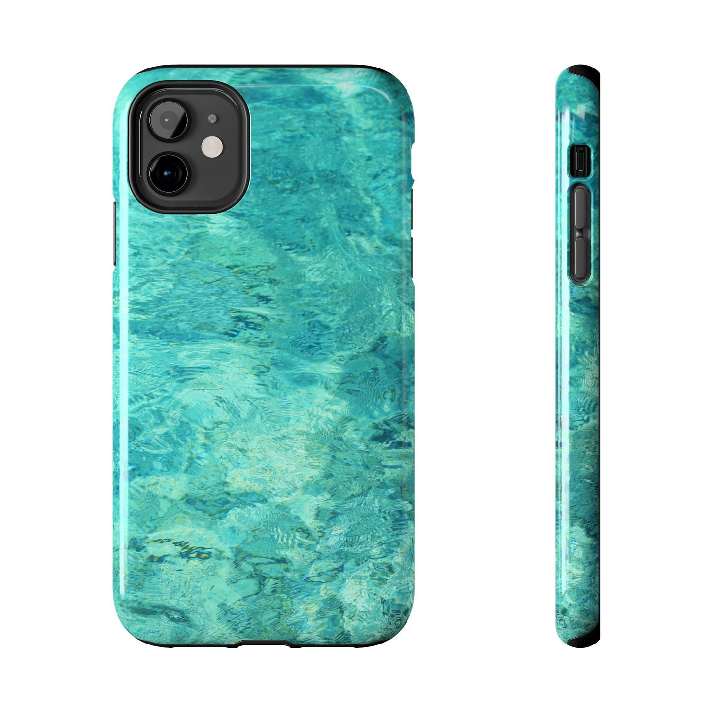 Aqua Blue Water iPhone Case – Relaxing Beach - Inspired Design - BOGO Cases