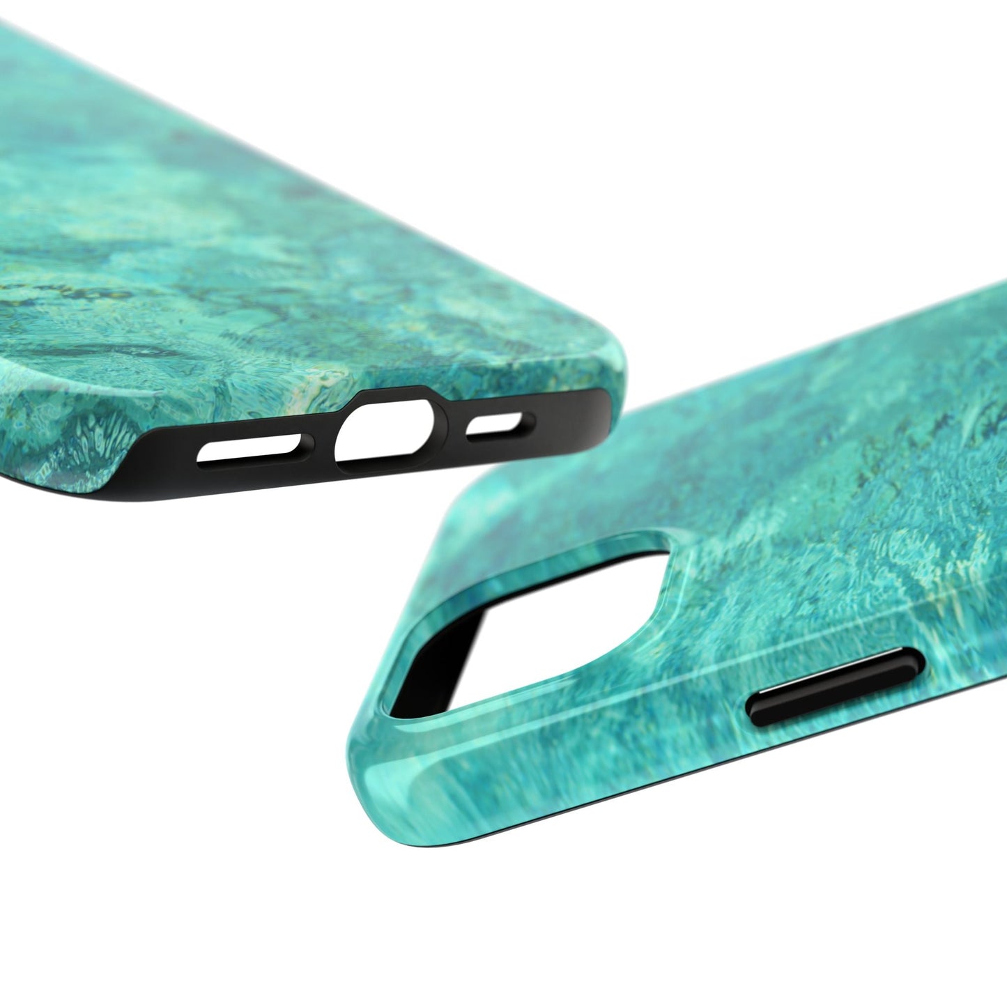 Aqua Blue Water iPhone Case – Relaxing Beach - Inspired Design - BOGO Cases