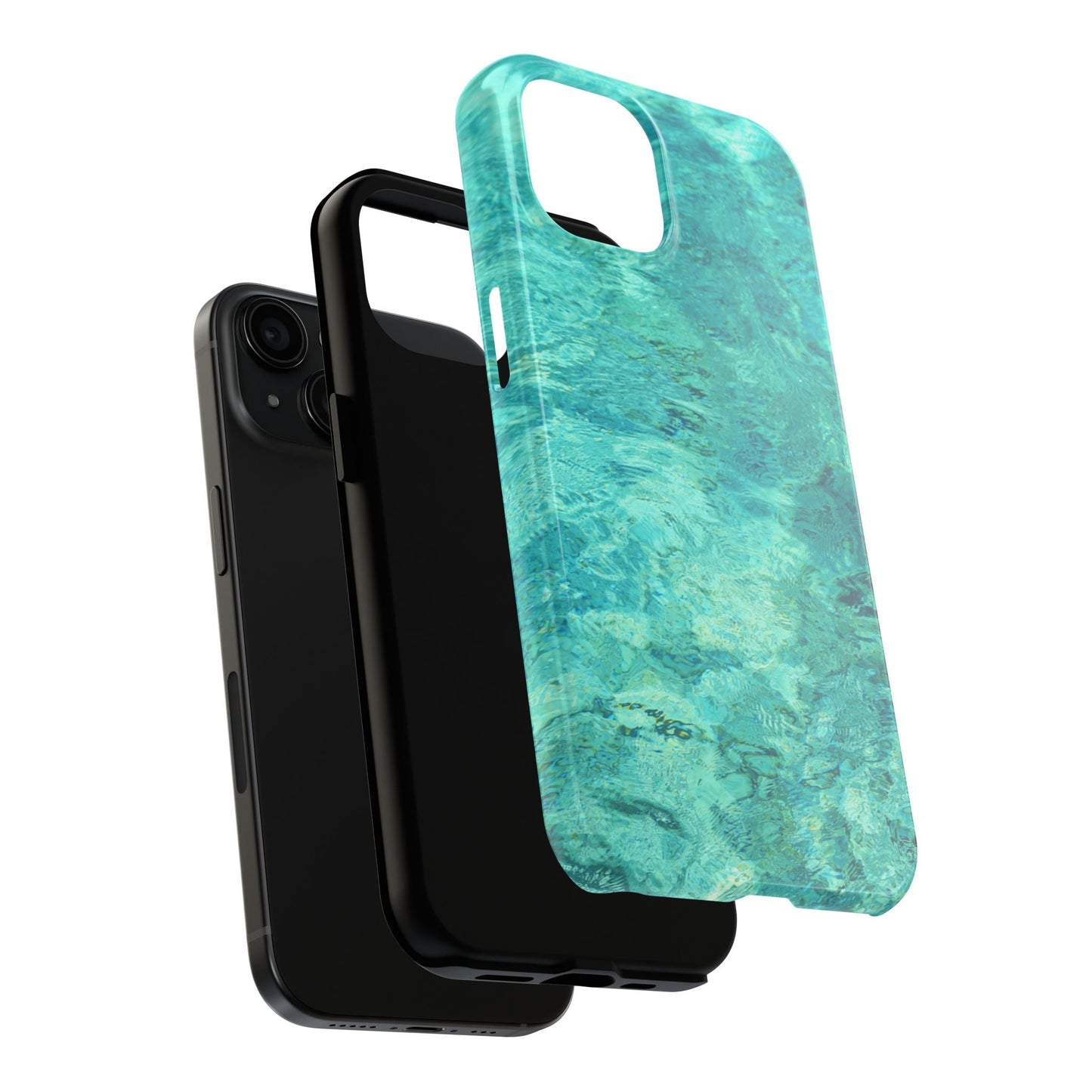 Aqua Blue Water iPhone Case – Relaxing Beach - Inspired Design - BOGO Cases