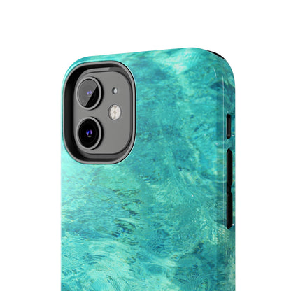 Aqua Blue Water iPhone Case – Relaxing Beach - Inspired Design - BOGO Cases
