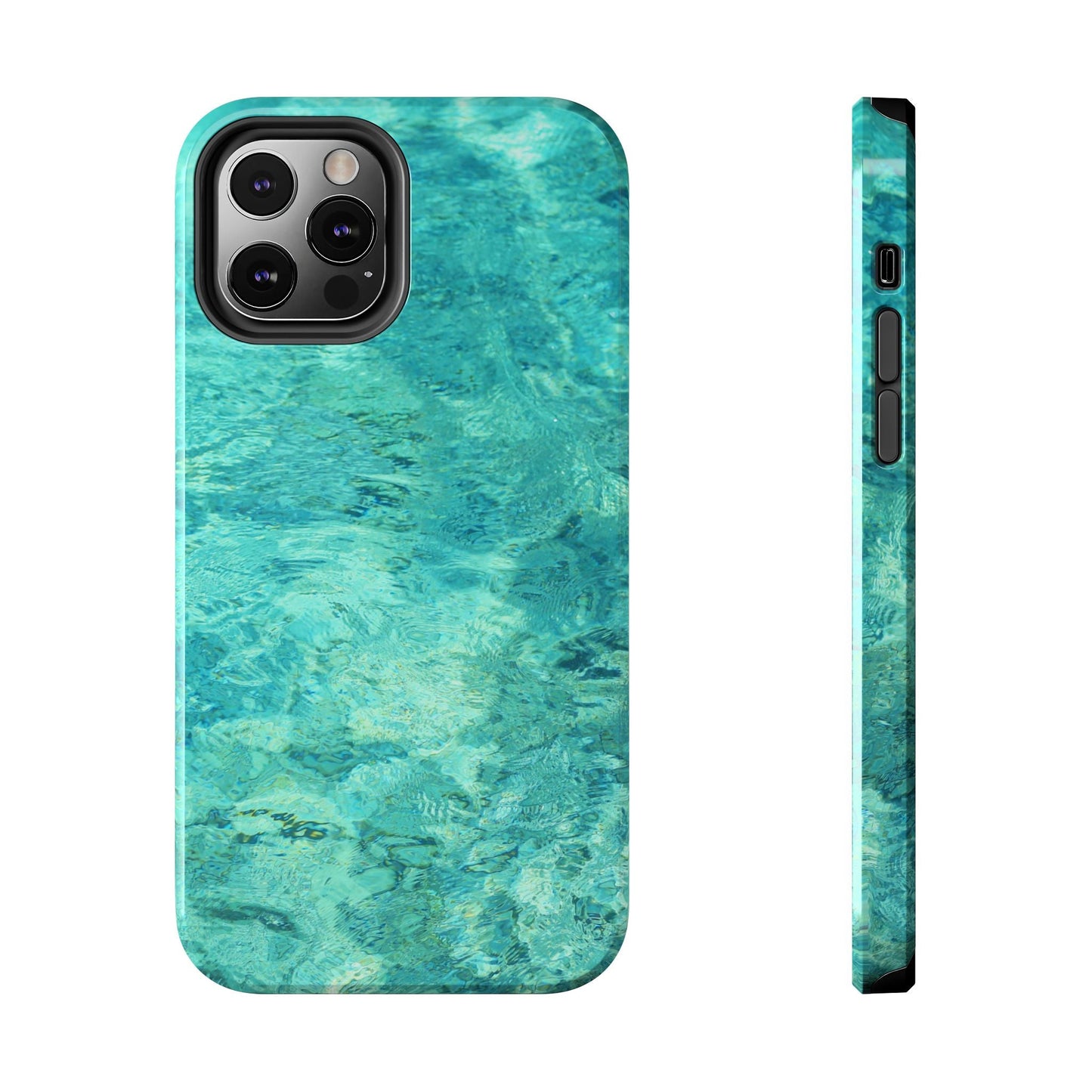 Aqua Blue Water iPhone Case – Relaxing Beach - Inspired Design - BOGO Cases