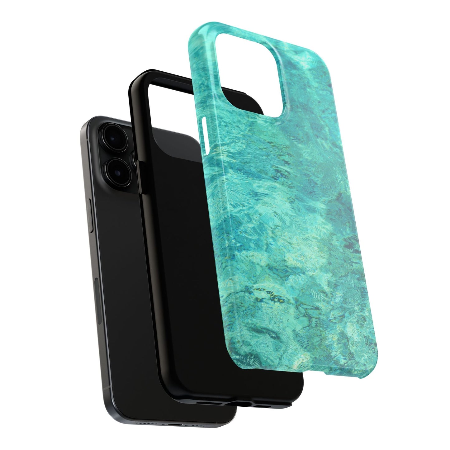 Aqua Blue Water iPhone Case – Relaxing Beach - Inspired Design - BOGO Cases