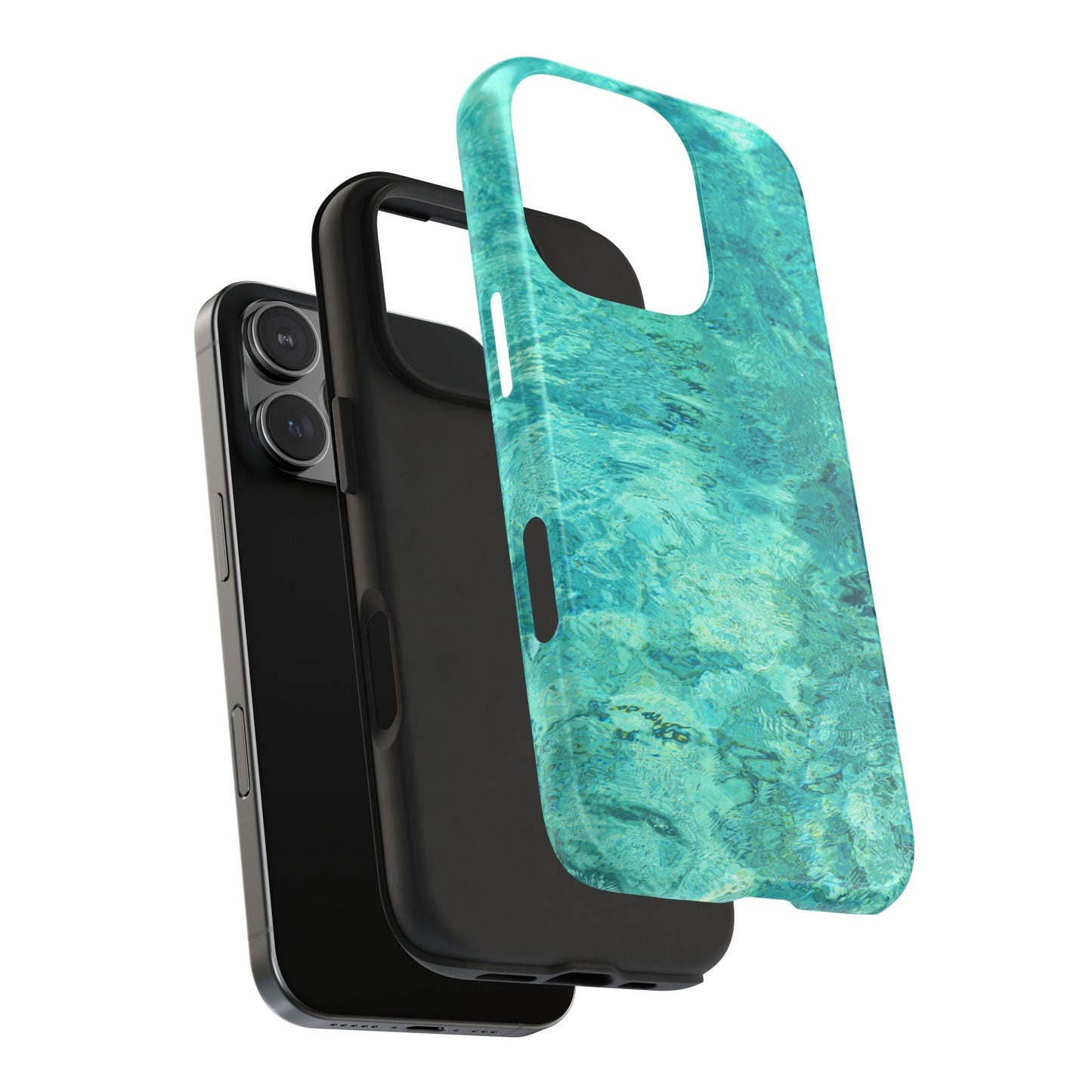Aqua Blue Water iPhone Case – Relaxing Beach - Inspired Design - BOGO Cases