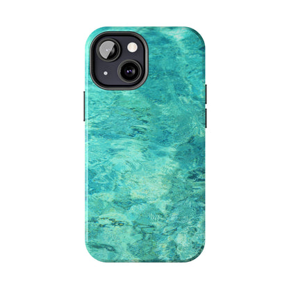 Aqua Blue Water iPhone Case – Relaxing Beach - Inspired Design - BOGO Cases