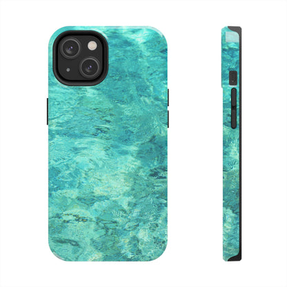 Aqua Blue Water iPhone Case – Relaxing Beach - Inspired Design - BOGO Cases