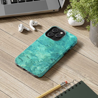 Aqua Blue Water iPhone Case – Relaxing Beach - Inspired Design - BOGO Cases