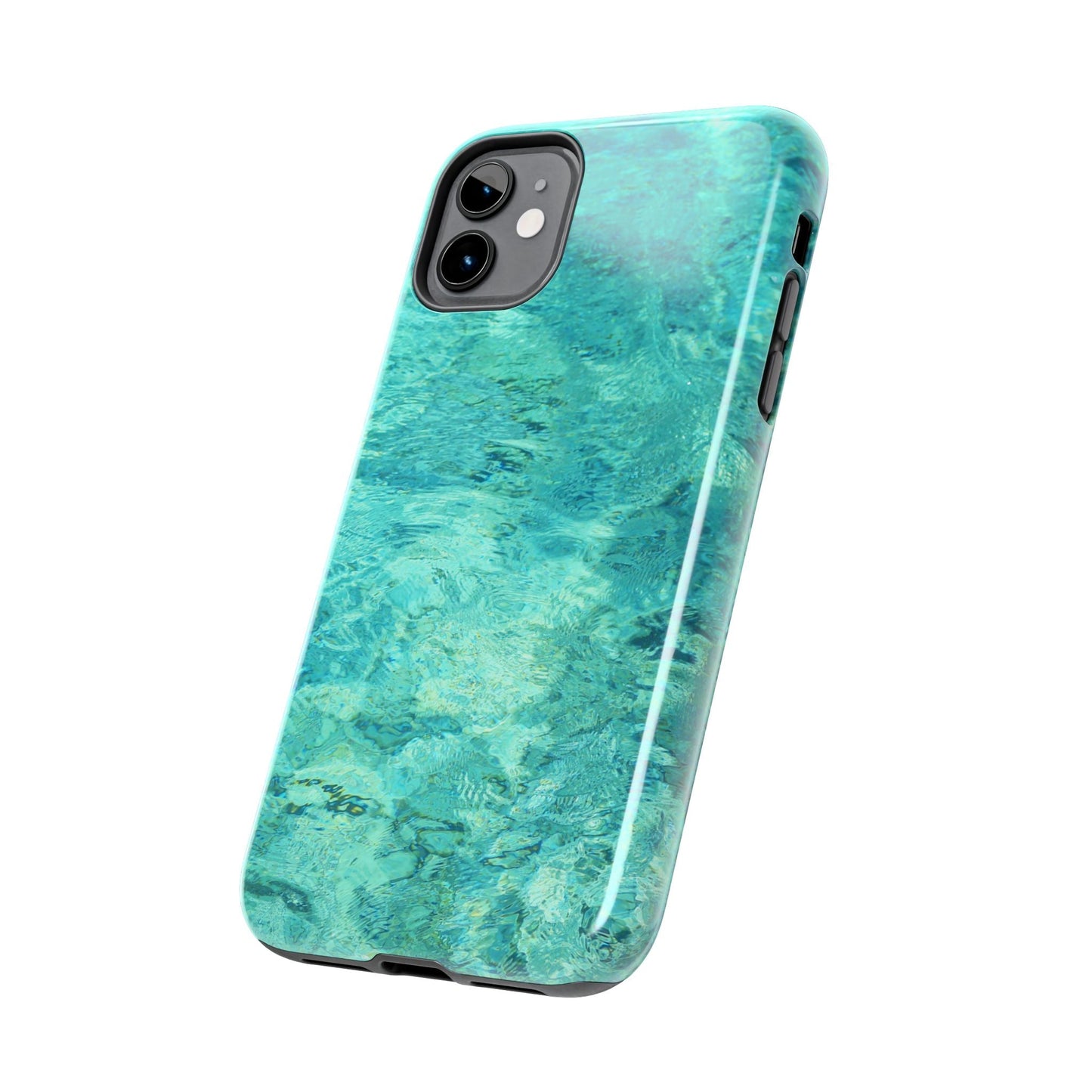 Aqua Blue Water iPhone Case – Relaxing Beach - Inspired Design - BOGO Cases
