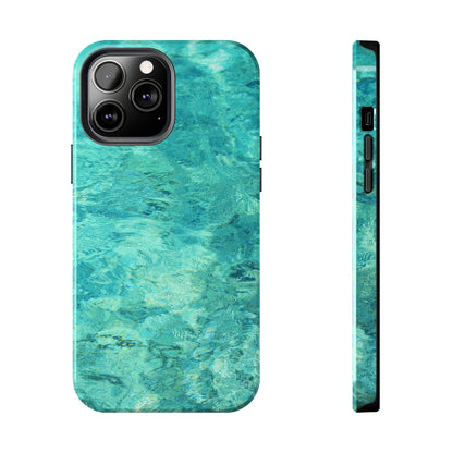 Aqua Blue Water iPhone Case – Relaxing Beach - Inspired Design - BOGO Cases