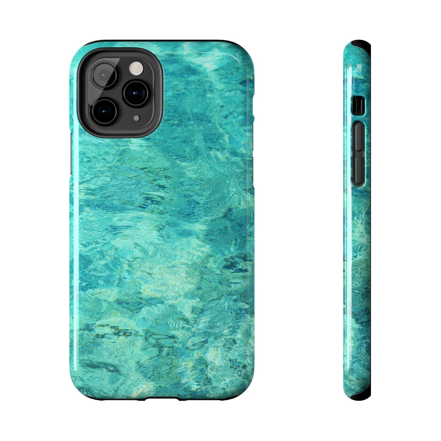 Aqua Blue Water iPhone Case – Relaxing Beach - Inspired Design - BOGO Cases