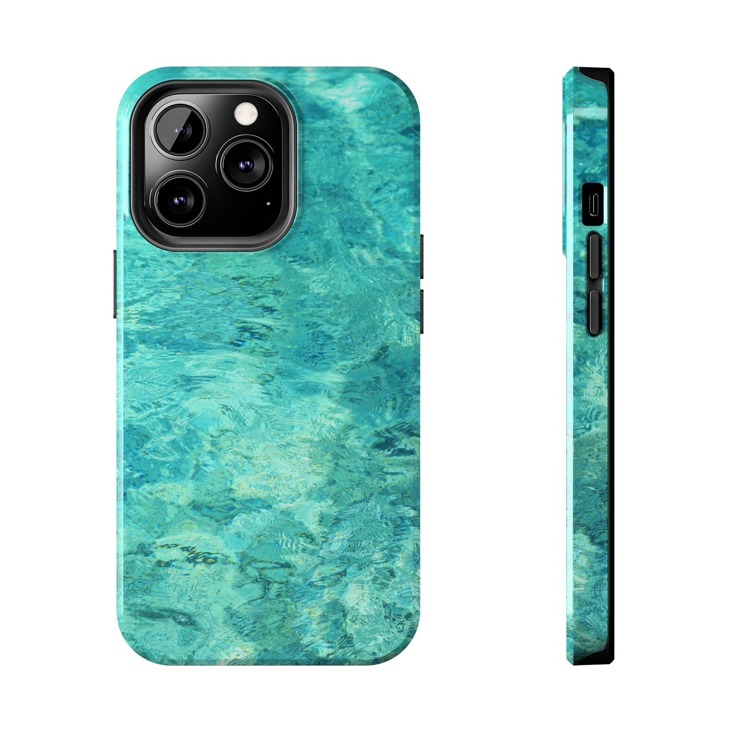Aqua Blue Water iPhone Case – Relaxing Beach - Inspired Design - BOGO Cases