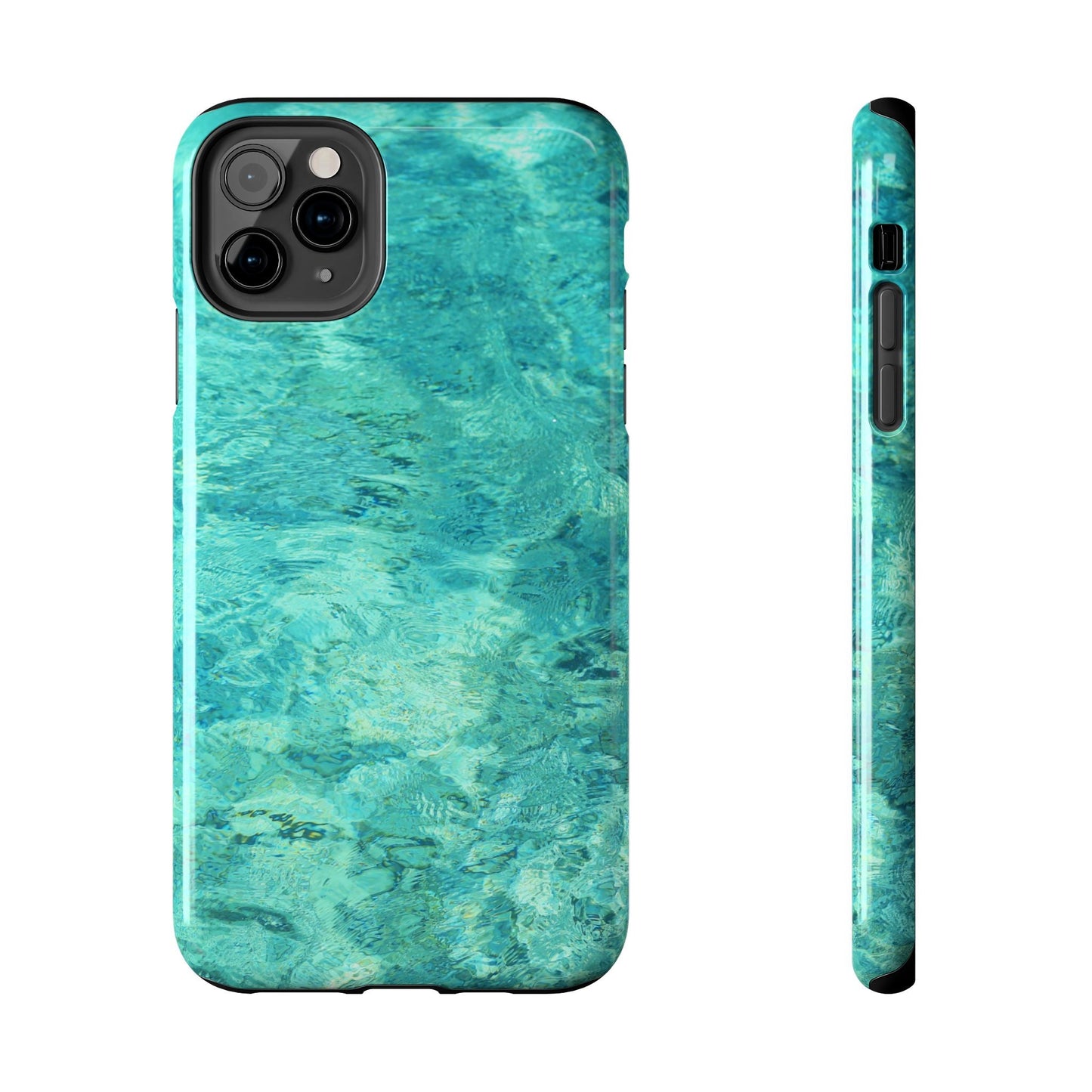 Aqua Blue Water iPhone Case – Relaxing Beach - Inspired Design - BOGO Cases