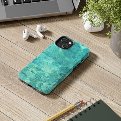 Aqua Blue Water iPhone Case – Relaxing Beach - Inspired Design - BOGO Cases