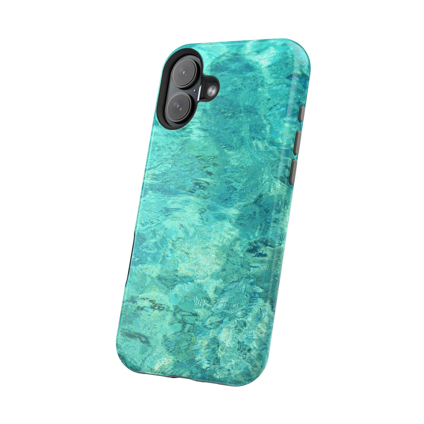 Aqua Blue Water MagSafe Case – Tranquil Summer Design with Magnetic Charging - BOGO Cases
