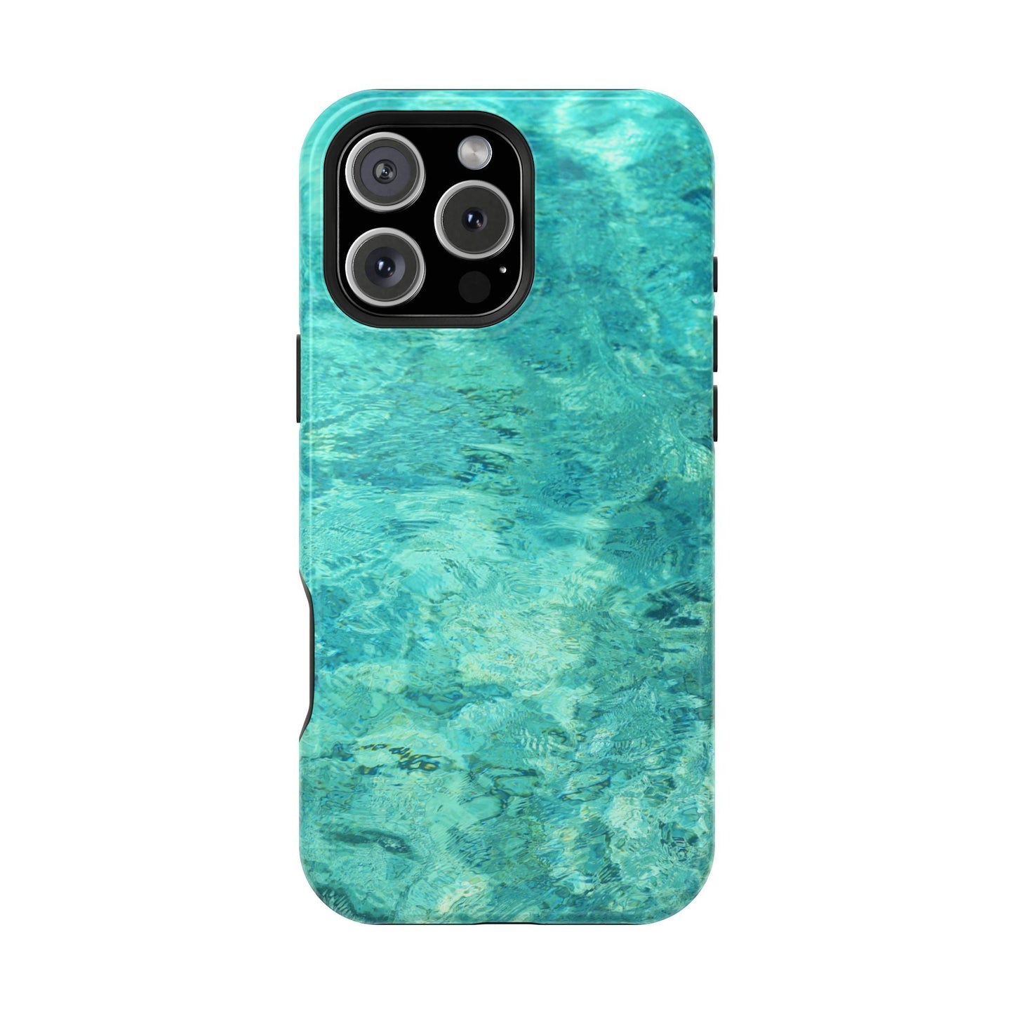 Aqua Blue Water MagSafe Case – Tranquil Summer Design with Magnetic Charging - BOGO Cases